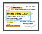 Fukitol Gag Prescription Pill Bottle -funny   Unique Gift - Personalized 