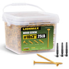 Deck Screws Tan Coated  10 X 3 Inch Bulk 25 Lb 1700 Pcs Star Drive Outdoor Wood