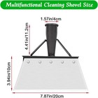 Garden Shovel Heavy Duty Steel Multifunction Cleaning Flat Shovel Weeding Tool 