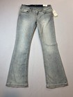 Miss Me Mid Rise Bootcut Jeans Womens 29x32 Light Wash Bling Pockets Nwt  114