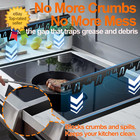 Stainless Steel Stove Gap Covers 2 Pack Counter Gap Filler Heat Resistant Strip