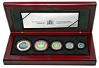 Rcm 2 Oz Silver Maple Leaf Fractional Set - 15th Anniversary Hologram  2003 