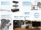 Omtech 20w Mopa Fiber Laser Marking Machine Engraver W  Rotary Axis 6 x6   Used