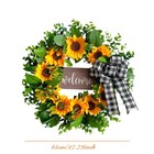 17  Artificial Garland Wreath For Front Door For Door Wall Front Porch Decor