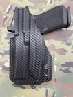 Black Carbon Fiber Kydex Iwb Holster For Glock 43x Mos Streamlight Tlr-7 Sub