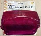 Vintage Nos Huffy Bicycle Treasure Case Red Plastic Bike Storage Tool Box Rare 