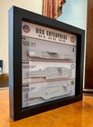 Enterprise Legacy Display Shadow Box  Cv-6  Cvn-65  Cvn-80  9  X 9   Deck