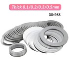 Din 988 Shim Washers A2 304  Stainless Steel Flat Shims Thick 0 1 0 2 0 3 0 5mm