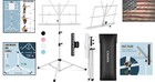 Folding Music Stand With Clip And Bag - Perfect For Home And Performance