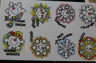  Sheets Stickers Lot Unused    Vintage Winter 80 s 