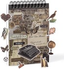 Pre-cut Vintage Sticker For Journaling  595pcs - 50 Sheets Washi Brown Scrapb   