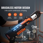 1 2  -2  Pro Press Tool Pipe Crimping Kit Press Tool Battery Kit With 6 Jaws-