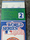 1983 World Series Game 2 Baltimore Orioles Signed Carl Ripkin Mini Mega Ticket