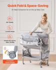 Vevor Baby Changing Table foldable Diaper Change Station With 2 Fabric Drawers s