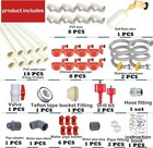 Complete Set Pipeline Automatic Chicken Waterer System 58 Accessories Included 