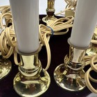 Lot Of 8 Vintage Brass Electric Candle Accent Lamps Nightlights Window Christmas