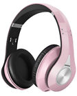 Mpow 059 Bluetooth Headphones Over Ear Fold-able Wireless Headset Stereo Pink