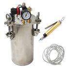 5l Glue Dispenser Pressure Tank Dispensing Storage Bucket Stainless Steel