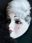 Vtg    unique Creations    Art Deco Style Lady Face Mask Wall Art San Francisco