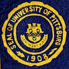 Vintage 1940   s University Of Pittsburgh Panthers Football Pennant   Wow  