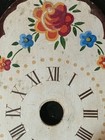 Antique German Black Forest Sheild Clock Face   Hand Painted   1920s 