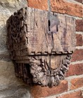 Antique Wooden Corbel Hand Carved Bracket Indian Rustic Original