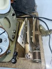 Rare Vtg 50 s Necchi Bu Mira Sewing Machine W case   Lots Of Accessories - Works