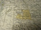 Antique Map Of The United States - 1900     - Framed