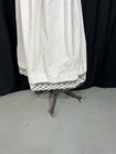 Antique Apron Long Half 1 2 White Lace Trim Late 1800s Original 