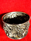 Vintage Bossi De Uberti Silver Plated Grapes Pears Planter From Italy