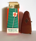 Vintage Taktell Red-brown No  831 Piccolo Metronome  Germany  Works  W box