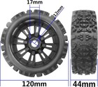 1 8 Rc Buggy Tires 17mm Hex Wheels Rims   Rummber 4pcs For Arrma Typhon 6s 3s