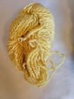 Hand Spun  100  Virgin Wool  2 Ply Skeins Natural Brown And Handdyed Yellow 