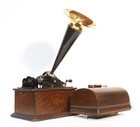 1907 Edison Standard Phonograph   No Replica Parts   Plays Great   Video