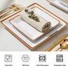 12-piece Dinnerware Set  Melamine Dishes Set With Bowls And Plates  Non-break   