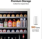 Calefort 24  Beverage Cooler Refrigerator 34  -54  f W glass Door shelves Home bar