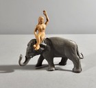 Vintage Marx Super Circus Woman Riding Elephant No Saddle  3