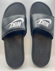 Nike Benassi Jdi Mens Size 15 Black White Slip On Slides 343880-090 Nwot