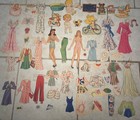 Huge Lot Vintage Cut -cut Out Dolls   Clothes Paper Dolls