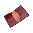 Men s Slim Leather Bifold Credit Cardholder Handmade Wallet - Rfid Blocking Us