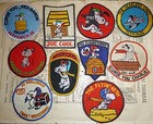 Snoopy Is Joe Cool - Lot X 10 Patch - Curse You Red Baron  Fearless  Vietnam War