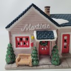 Vintage 1995 Dhc It s A Wonderful Life Martini s House Christmas Village Ceramic