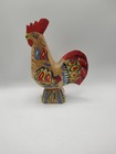 Swedish Wooden Dala Rooster 7   h Nils Olsson Folk Art  Hand Carved painted Vtg
