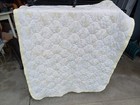 Vintage Quilted Baby Blanket 42 X33 Teddy Bear Design 