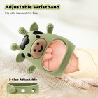 2 Pack Baby Teething Toys For 3-6 6-12 Months  Food Grade White   Green 