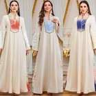 Vintage Abaya Women Muslim Long Maxi Dress Turkey Embroidery Kaftan Ramadan Gown