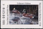 Texas  31 2010  State Duck  Stamp  In Booklet Of 6 Different