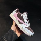 Dz4137-206 Aj 1 Travis Scott X Low Og Sp Dark Pony Pink