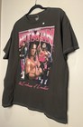 Wwe Bret Hart Hitman Wrestling Graphic T-shirt Xl Dark Gray Pink Lightning Nwt