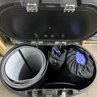 Black Pop-up Trade Show Portable Display Booth W  Travel Case  missing Parts 